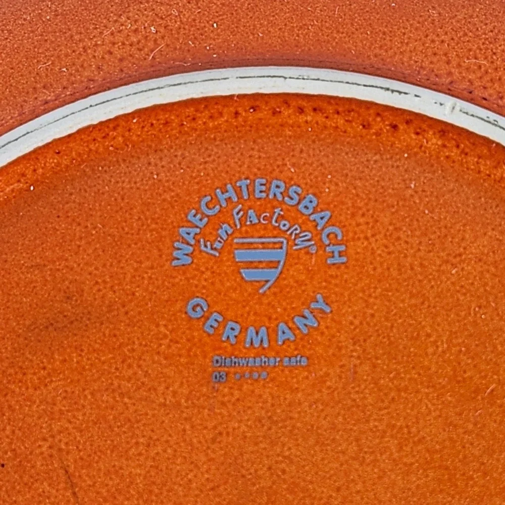 Waechtersbach‎ Orange Ceramic Dinner Plate 10 3/4 inches diameter